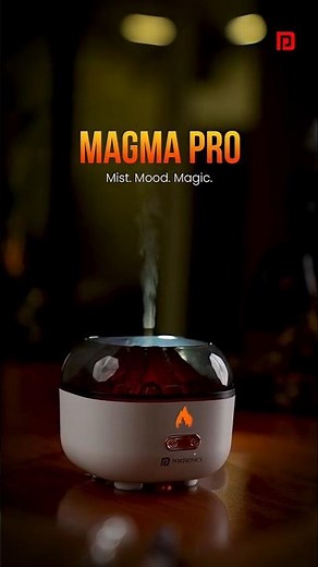 Bring the Volcano Home | Portronics Magma Pro Flame Humidifier & Aroma Diffuser