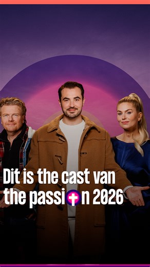 KRO-NCRV on Instagram: "Dit is de cast van The Passion 2026! 💜 Milan van Waardenburg neemt de rol van Jezus op zich, met Roxeanne Hazes als Maria. Bas Ragas is te zien als Petrus, Boaz Kok als Judas, Anouk Maas als Maria Magdalena, Mike Libanon als Pilatus en Thomas van der Vlugt als ongelovige Tomas. Zij vormen samen de cast van The Passion 2026, die dit jaar in het teken staat van het thema Kom dichterbij. The Passion, live vanuit Dwingeloo, is donderdag 2 april te zien bij KRO-NCRV op NPO 1.