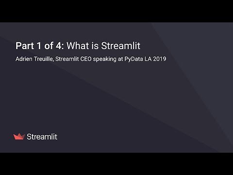 1/4: What is Streamlit