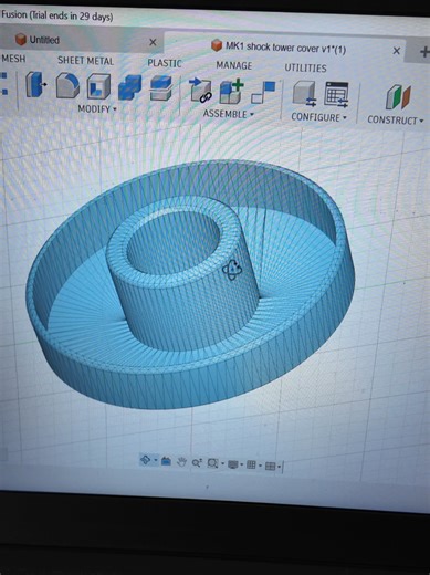 Custom 3D Printed MK1 Shock Tower Covers