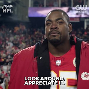 28K views · 1.1K reactions | Chris Jones was visibly emotional pregame as he soaked up Arrowhead one last time this year ❤ | NFL Films | Facebook