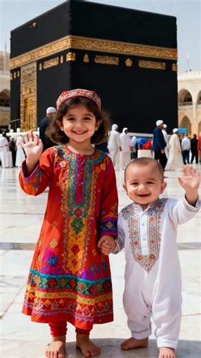Crown of Faith 🕋✨ | Children’s Hearts Honoring the Kaaba 🌟