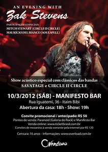 'An Evening With Zak Stevens': 14-Minute Video Recap Of Brazilian Acoustic Tour