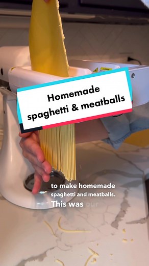 Homemade Spaghetti & Meatballs in Cast Iron | Kitchenaid Pasta Attachment