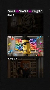 Sora 2 vs Veo 3.1 vs Kling 3.0