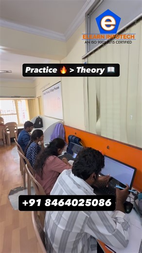 ELearn Infotech on Instagram: "🚀 Practice Area @elearninfotech_official Because learning doesn’t stop at theory. This is where concepts turn into code, mistakes turn into mastery, and practice turns into placements 💻🔥 ✔ Real-time coding practice ✔ Hands-on problem solving ✔ Daily skill improvement Practice more. Perform better. Get job-ready. #ElearnInfotech #PracticeArea #CodePractice #ITTraining #LearnByDoing FutureDevelopers SkillBuilding CodingLife HyderabadITTraining