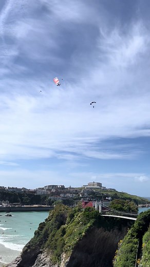 Experience Sky Diving at Towan Beach in Newquay