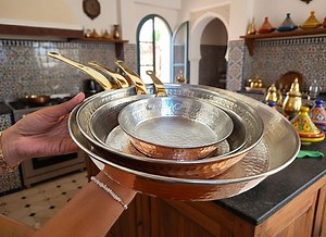 Handcrafted Red Copper Cookware Set, Antique & Vintage Design for Even Heat Distribution - Etsy UK