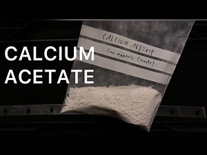 Making calcium acetate from eggshells