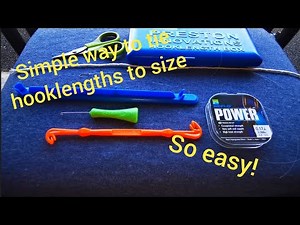 how to tie hooklengths to correct sizes for rig sticks and boxes. So easy!