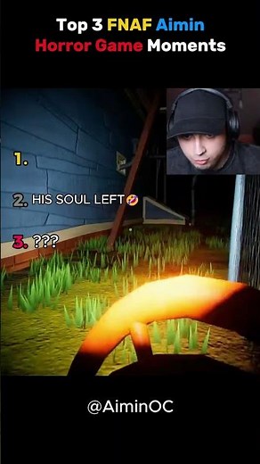 Top 3 FNAF Aimin Horror Game Moments #aimin #fnaf #jumpscarefails