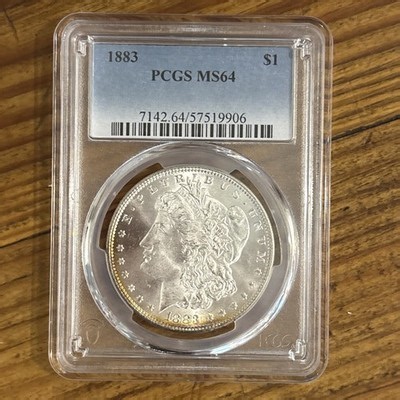 1883 Morgan Dollar PCGS MS64 with edge toning on both sides. VERY NICE! | eBay
