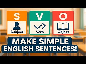 Basic Sentence Structure in English (S + V + O) | Easy Guide for Beginners