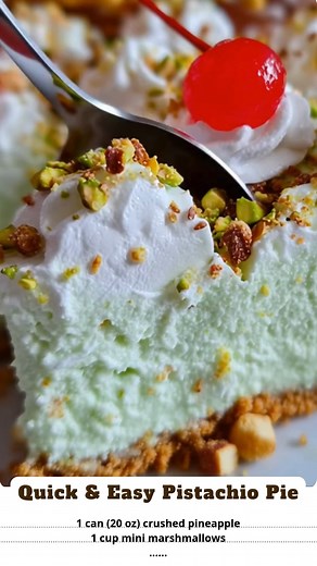 1.8K views | Quick & Easy Pistachio Pie: A nostalgic classic that...