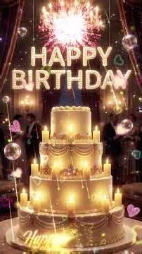 Neon Musical Happy Birthday Song 🎵 (Energetic EDM Party Mix) #Shorts