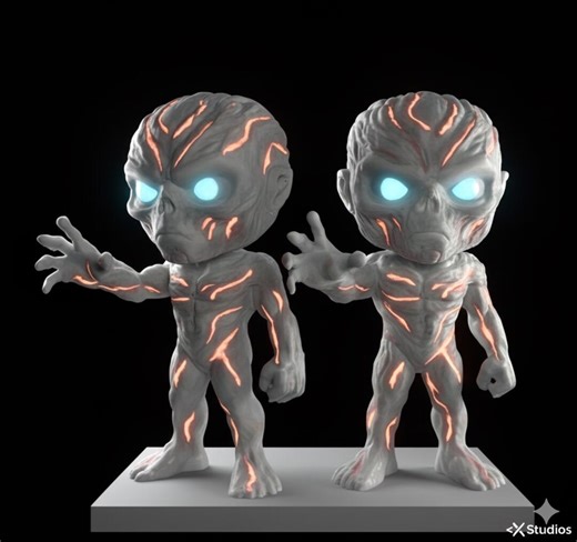 Vecna Funko Pop Style STL | Stranger Things Chibi 3D Print Model | Cute Horror Fan Art | Resin & FDM - Etsy
