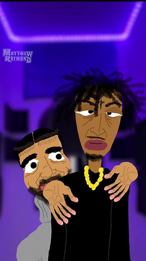 Drake & 21 Savage Creating Rich Flex | Animated Cartoon
