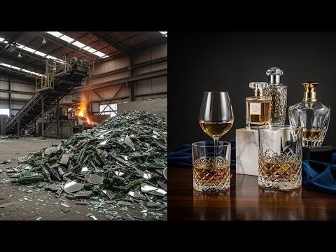 This Factory Turns Broken Glass Trash Into $10,000 Luxury Crystal!