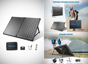 Don't Pay $300, Get an ACOPOWER 100W 12V Foldable Solar Panel Suitcase Kit for $149.99 Shipped – Today Only