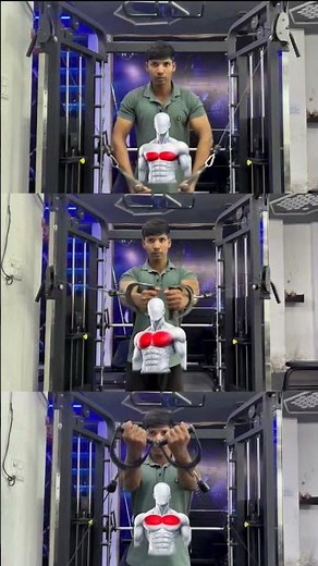 Cable Flyes Perfect Form 💪 #chestday