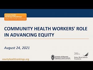 Webinar: Community Health Workers' Role in Advancing Equity