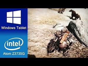 The Elder Scrolls Skyrim Gameplay Intel Atom Z3735G (Windows Tablet)