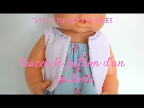 Tracer le patron d'un veston (poupée ou enfant)