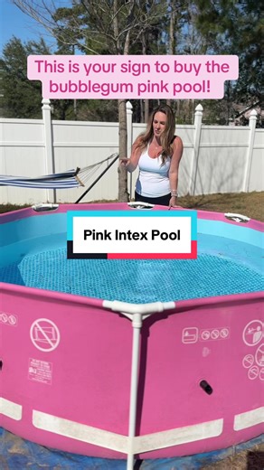 I can’t believe the prices on these PINK pools when I checked yesterday! Intex above ground pink pool is a must have for your backyard. #IntexPool #AboveGroundPool #poolaccessories #PoolSeason #TikTokShopCreatorPicks @Spreetail