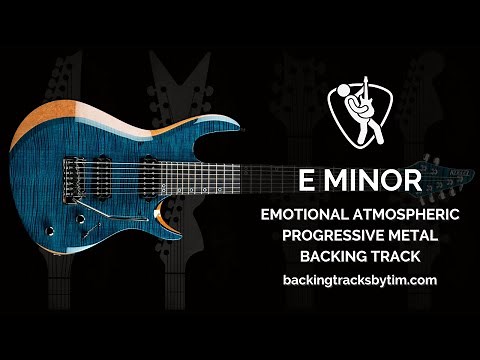 Emotional Atmospheric Progressive Metal Backing Track in E Minor | 110 BPM