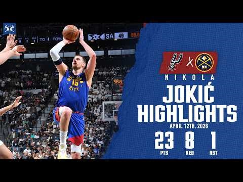Nikola Jokić DOMINANT 23-Point First-Half | Game Highlights DEN vs. SAS