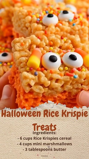 7K views · 27 reactions | Halloween Rice Krispie Treats | Cakecrafted Recipes | Facebook