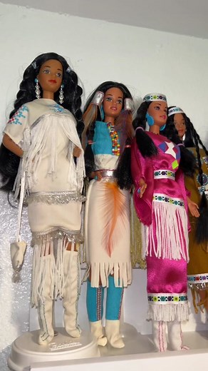 Indigenous Peoples day! 🧡 Today I am showing you my entire native American Barbie collection! I’m very happy to complete all of these dolls, I definitely need to post more videos about these beauties. ##monsterhigh##y2k##prestigiousbrat##adultdollcollector##dollcollector##nostalgia##nostalgic##early2000s##2000s##barbie##navajo##indigenous##indigenouspeoplesday#n#nativeamericann#nativeamericanbarbieb#barbiecollectorb#barbiecollectioni#indigenoustiktokn#navajonationb#barbienative