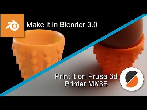 Blender 3.0 to Prusa mk3s 3d printing tutorial