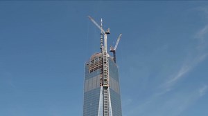 Time-lapse of One WTC spire installation