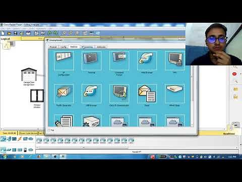 Mini project using Cisco packet tracer( Smoke detection with fire prevention)