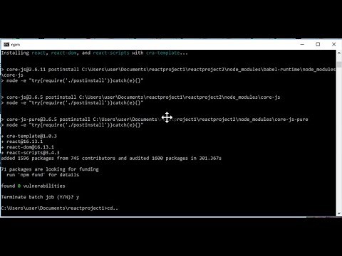 [SOLVED] npm create react app found 0 vulnerabilities | how to fix create-react-app problem