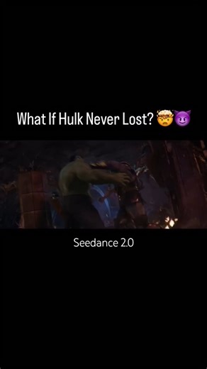 Re Imagined Avengers infinity war's iconic fight scene Hulk vs Thanos with Seedance 2.0 #avengers