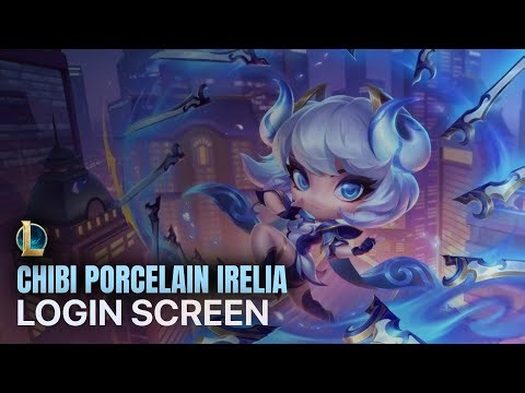 [4K 60FPS] Chibi Porcelain Irelia - Animated Splash Art | TFT (Teamfight Tactics)