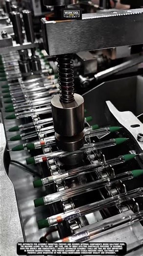 Automatic Pen Assembly Worktool for precise and efficient ballpoint production #worktool