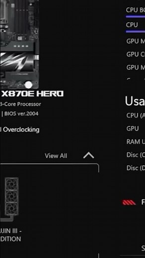 Armoury Crate Dashboard #asus #nvidia #pcgaming