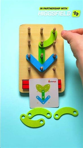 Creative Pegboard Adventures! 🌈 Shape Fun with Little Hands