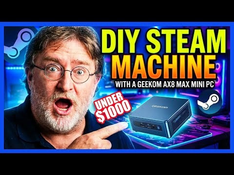 A DIY Steam Machine for LESS Than the COST OF RAM?! GEEKOM AX8 Max Mini PC! [Review & Tutorial]