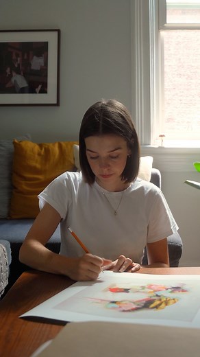 Brooke Cormier on Instagram: "How I sign my giclée prints! ✏️ Watch the whole video at youtube.com/@b.cormier and learn how to safely package and ship them too ✨ (Or buy a print on my website brookecormier.com heh heh) #giclee #fineartprints #fineartist #fulltimeartist #entrepreneur #smallbusiness #artistsoninstagram #artvideo #artist #canadianartist #canadianpainter"