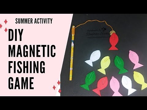 DIY MAGNETIC FISHING GAME| DIY KIDS GAMES |SUMMER CRAFTS | FELT CRAFTS