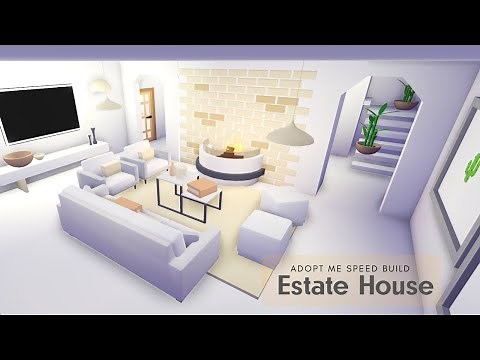 🍨House in vanilla shades| Estate House Adopt Me Speed Build|Roblox🍨