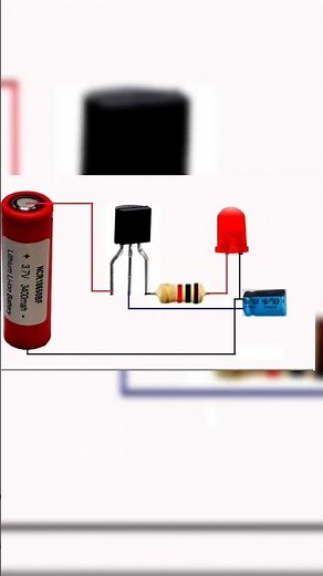 single transistor flasher circuit 🤩#electricalengineering