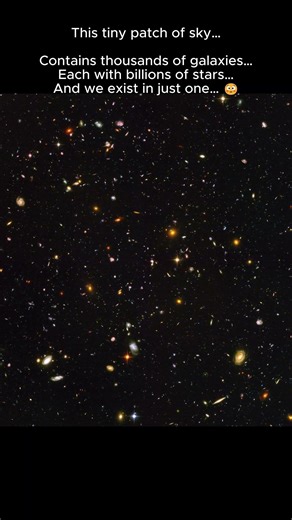 This Tiny Patch of Sky Holds Thousands of Galaxies 😳#shorts