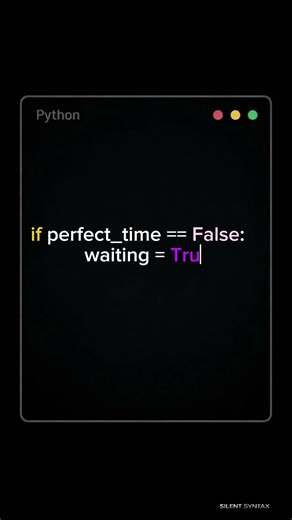 Why do we keep waiting? #shorts #coding #deepthoughts