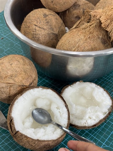 1.9M views · 22K reactions | MACAPUNO JAM/ MACAPUNO TART FILLING RECIPE 4:2:1 4 parts macapuno 2 parts sugar 1 part water 100% macapuno, 50% sugar, 25% water ingredients 4300 grams macapuno meat 2100 grams sugar 1050 grams water pandan leaves 1 teaspoon salt thank you for watching! #recipe #reels #fypシ゚viral #fyp #fypシ #macapuno | Lutong tinapay | Facebook