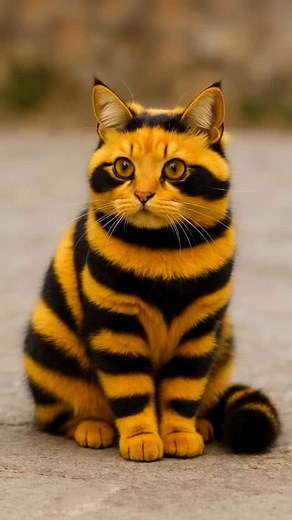 85K views · 23K reactions | Unreally amazing kitty cat looks like a bee   Super cute godly creature, have you ever seen a cat like this?!殺 #cat #kitten #catlover #kittensofinstagram #catsoﬁnstagram #art #love #viral #viralvideos #trending #trendingreels #cute #pet #kittens #adorable #insta #instagood #fun #funny #reels | Wish Ai Creator | Facebook